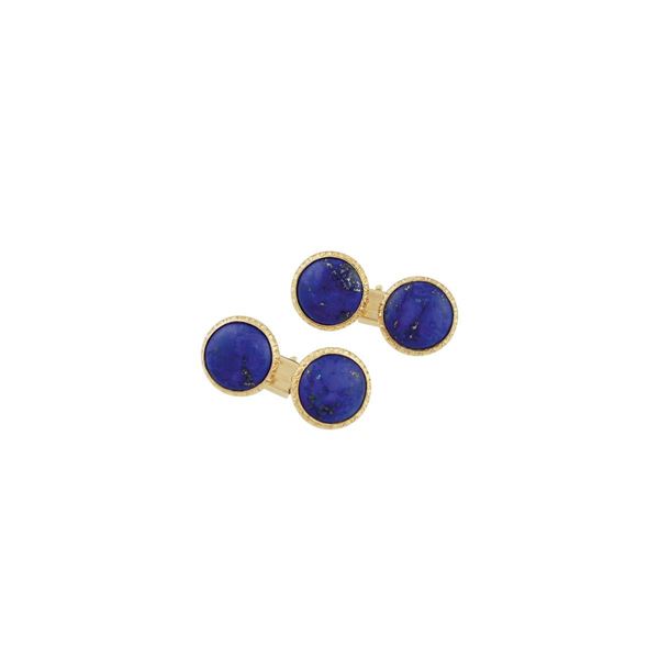 GOLD AND LAPIS CUFFLINKS