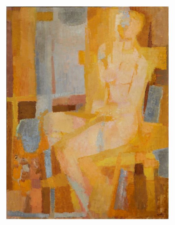 Nudo nello studio  (1955 - 6)  - Auction Modern, Contemporary and 19th Century Paintings - Casa d'Aste International Art Sale