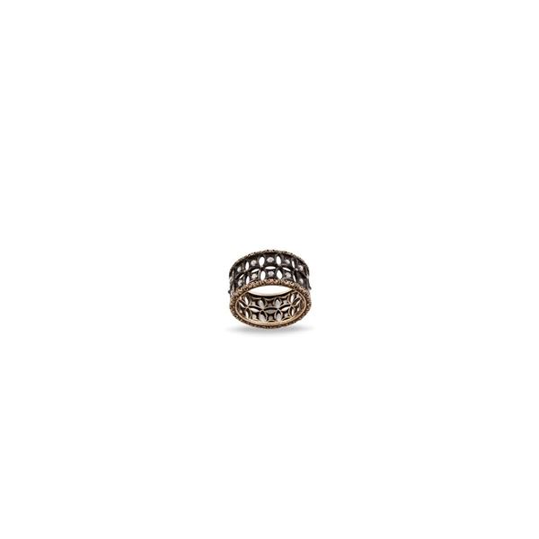 Buccellati - DIAMOND, GOLD AND SILVER RING “Éternelle”
