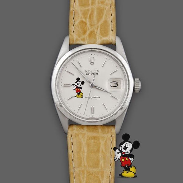 Rolex : “Precision Oysterdate” “Mickey Mouse” Ref. 6694  - Asta Orologi Vintage e Moderni - Casa d'Aste International Art Sale
