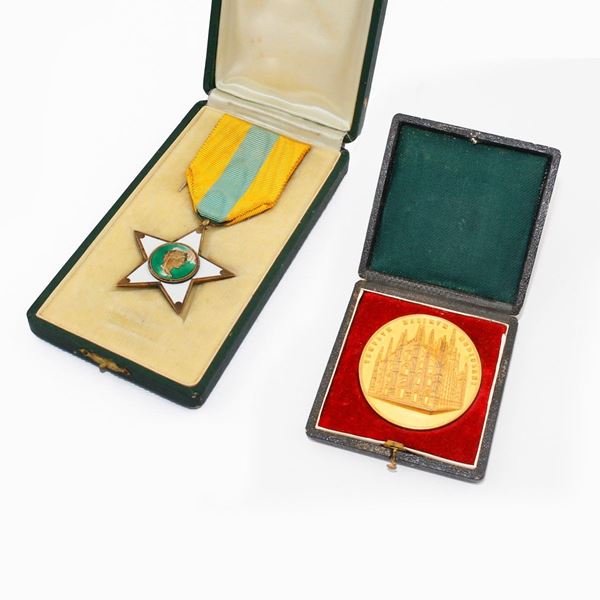 TWO METAL MEDALS  - Auction Jewelery, Watches and Silver - Casa d'Aste International Art Sale