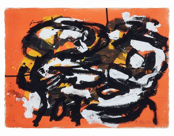 Senza titolo  (1957)  - Asta Dipinti di Arte Moderna, Contemporanea e XIX Secolo - Casa d'Aste International Art Sale