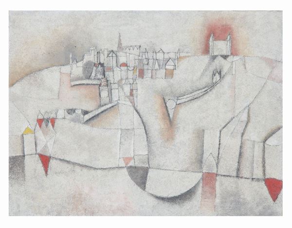 Paesaggio di Toledo  (1957)  - Asta Dipinti di Arte Moderna, Contemporanea e XIX Secolo - Casa d'Aste International Art Sale