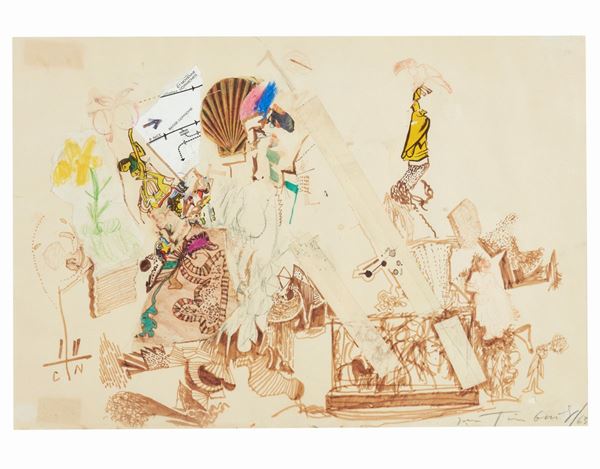 Composizione  (1963)  - Asta Dipinti di Arte Moderna, Contemporanea e XIX Secolo - Casa d'Aste International Art Sale
