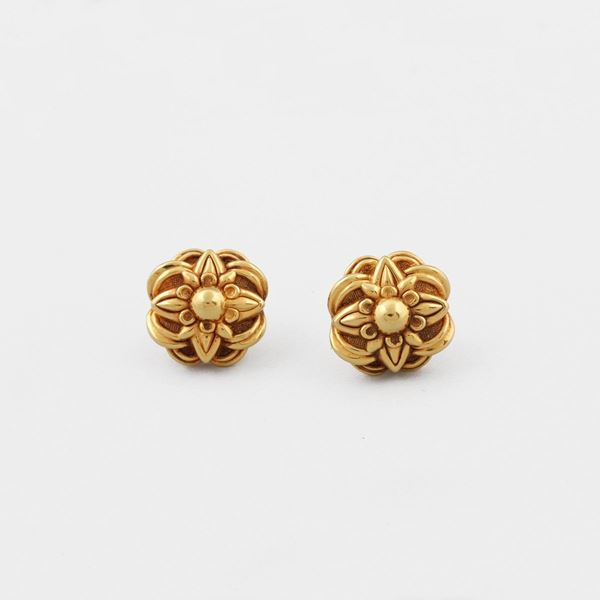 PAIR OF GOLD EARRINGS  - Auction Jewelery, Watches and Silver - Casa d'Aste International Art Sale