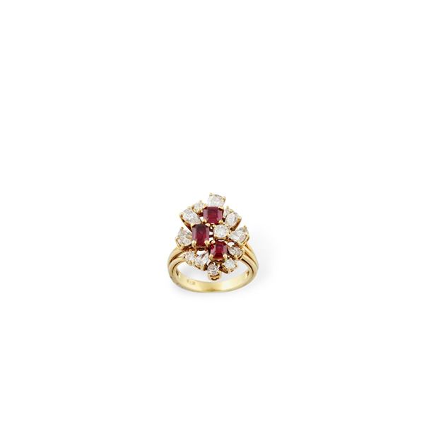 DIAMOND AND GOLD RING