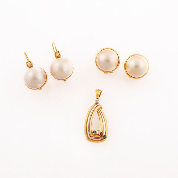 MABE, GEM SET AND GOLD LOT  - Auction Jewelery, Watches and Silver - Casa d'Aste International Art Sale
