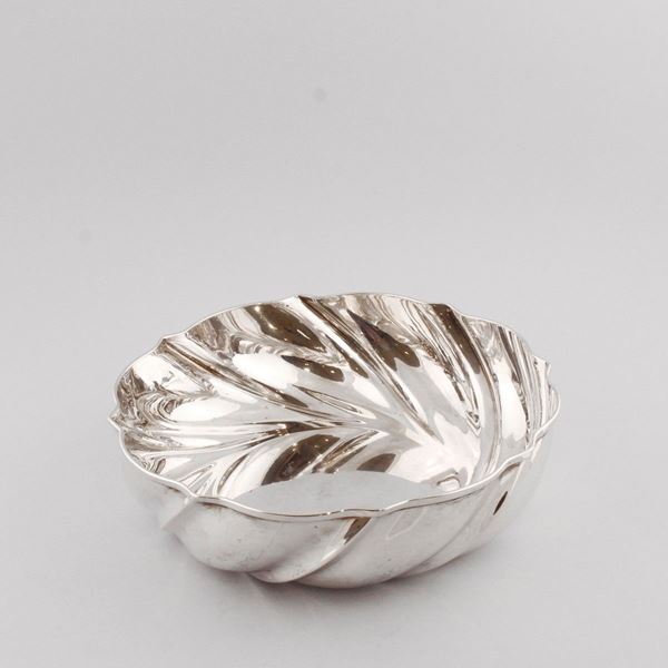 TWO SILVER CENTERPIECE