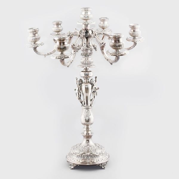SILVER CANDLESTICK  - Auction Jewelery, Watches and Silver - Casa d'Aste International Art Sale
