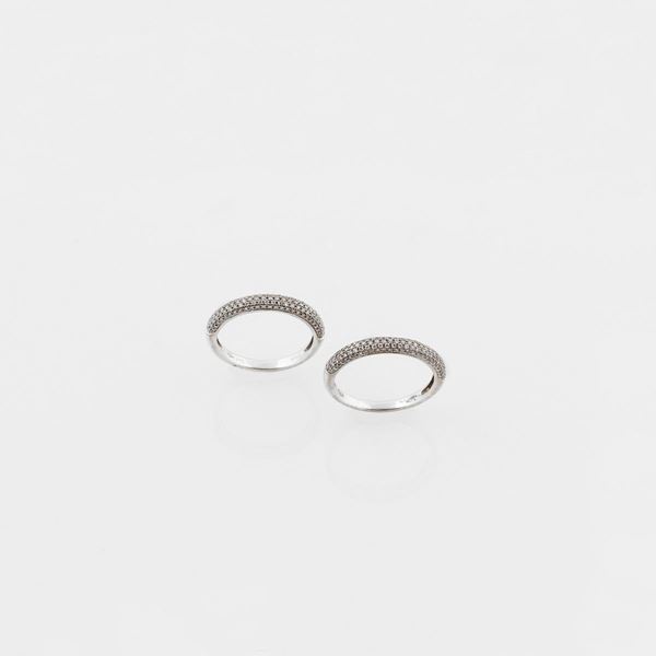 PAIR OF DIAMOND AND GOLD RINGS  - Auction Jewelery, Watches and Silver - Casa d'Aste International Art Sale