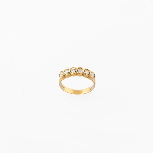 DIAMOND AND GOLD RING  - Auction Jewelery, Watches and Silver - Casa d'Aste International Art Sale