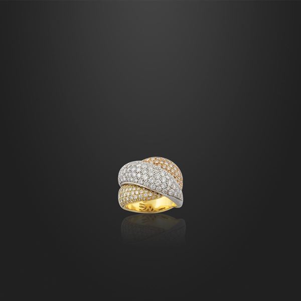 Damiani - DIAMOND AND GOLD RING