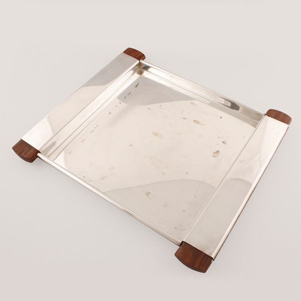 SILVER TRAY AND CUP