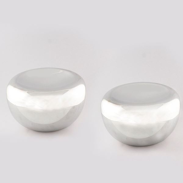 PAIR OF SILVER CENTERPIECE