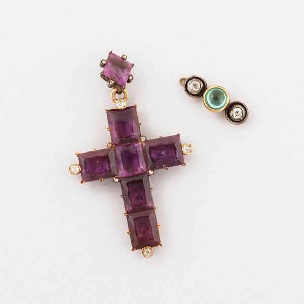 AMETHYST, DIAMOND, EMERALD, GOLD AND SILVER LOT