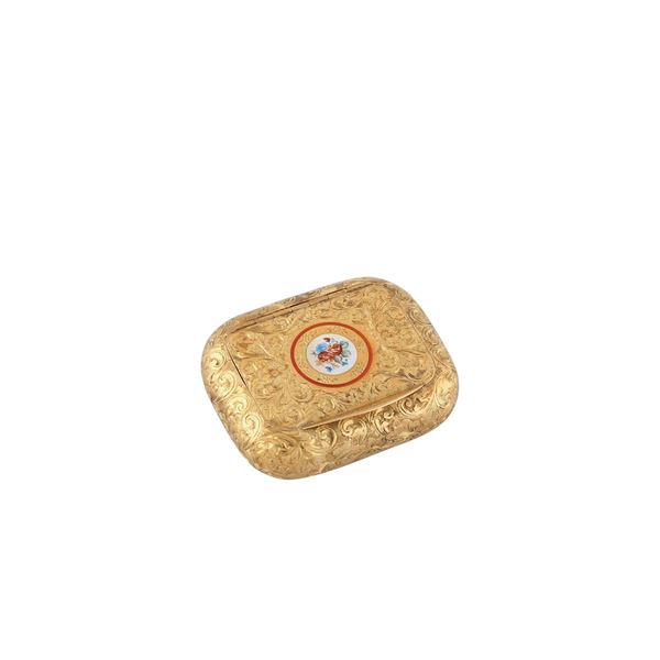 GOLD PILLBOX