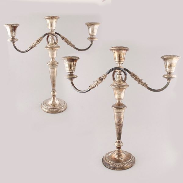 *PAIR OF STERLING CANDLESTICKS