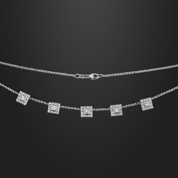 *DIAMOND NECKLACE  - Auction Important Jewelry - Casa d'Aste International Art Sale