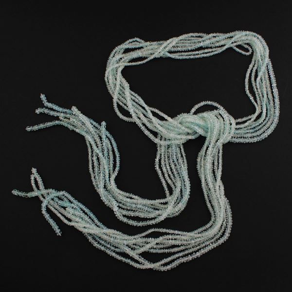 *SEVEN AQUAMARINE WIRES