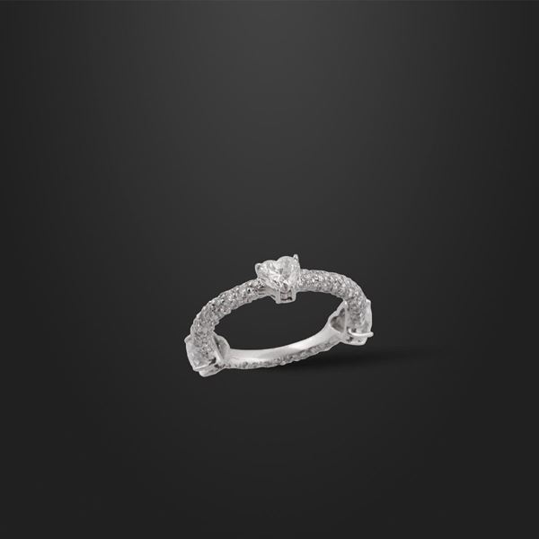 *DIAMOND AND GOLD RING  - Auction Important Jewelry - Casa d'Aste International Art Sale