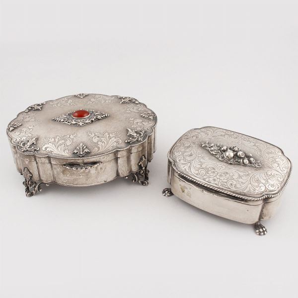 TWO 800 SILVER JEWELERY