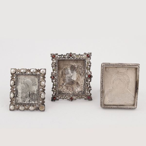 TWO SILVER BEDSIDE FRAMES, MARIO BUCCELLATI AND ONE ANONYMOUS