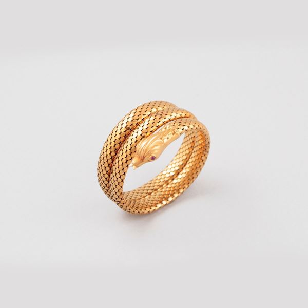 RUBY AND GOLD BRACELET