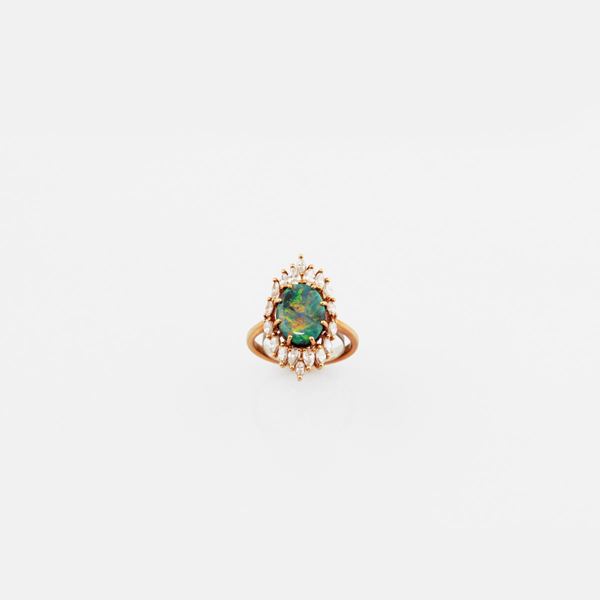 DIAMOND AND GOLD RING