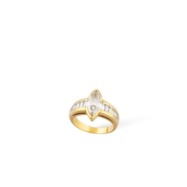 DIAMOND AND GOLD RING