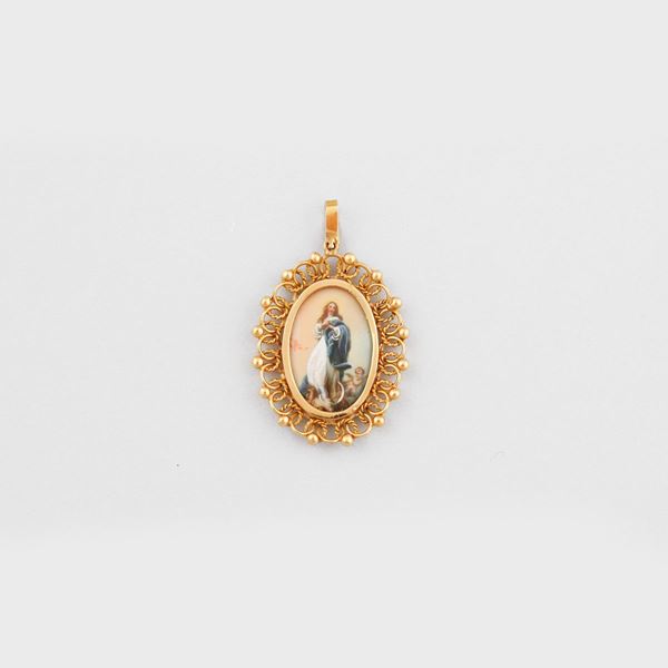 GOLD PENDANT  - Auction JEWELERY, WATCHES AND SILVER - Casa d'Aste International Art Sale