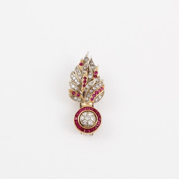 BROOCH  - Auction Timed Auction Jewelery , Watches and Silver - Casa d'Aste International Art Sale