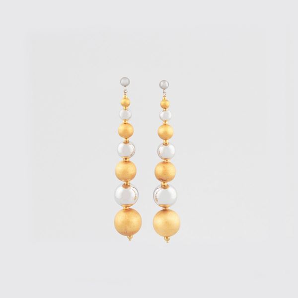 PAIR OF GOLD EARRINGS  - Auction JEWELERY, WATCHES AND SILVER - Casa d'Aste International Art Sale