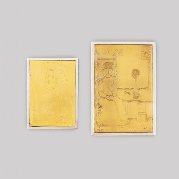 TWO 925 SILVER PLATES
