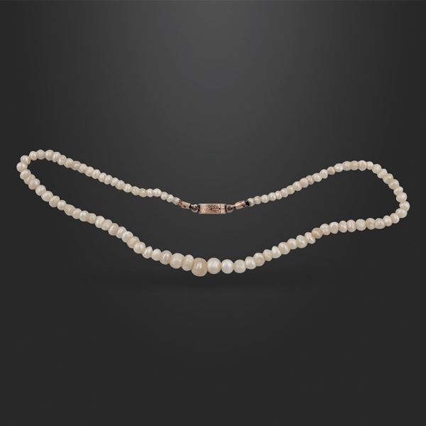 NECKLACE, NATURAL PEARLS  - Auction Important Jewelry - Casa d'Aste International Art Sale