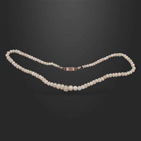 NECKLACE, NATURAL PEARLS