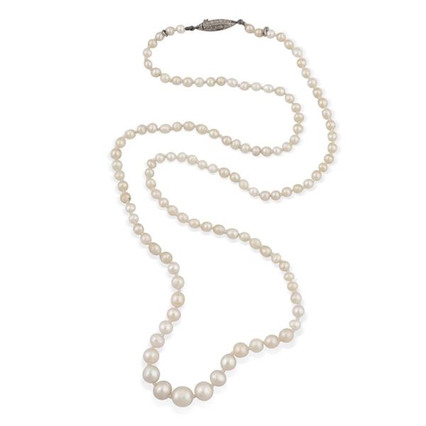 NECKLACE, NATURAL PEARLS