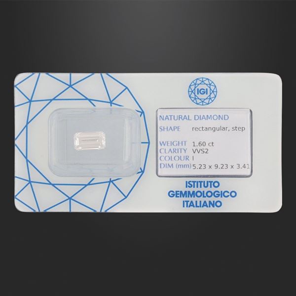 EMERALD CUT DIAMOND  - Auction Important Jewelry - Casa d'Aste International Art Sale