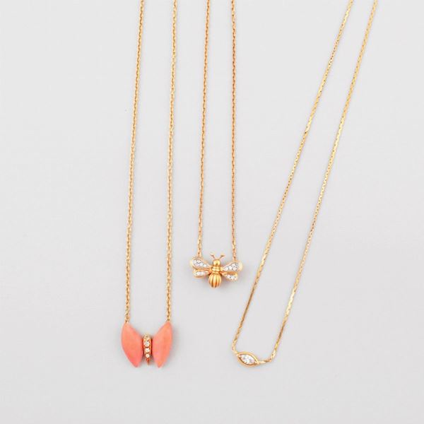 THREE NECKLACES