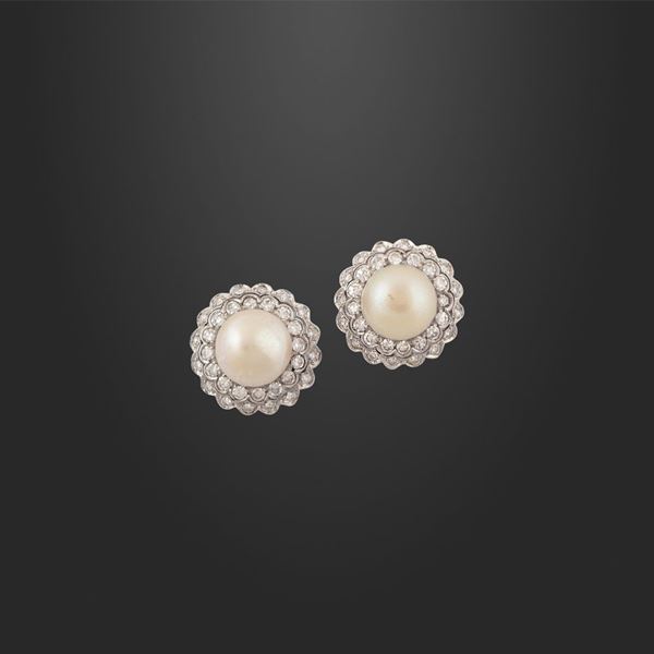 EARRINGS, NATURAL PEARLS