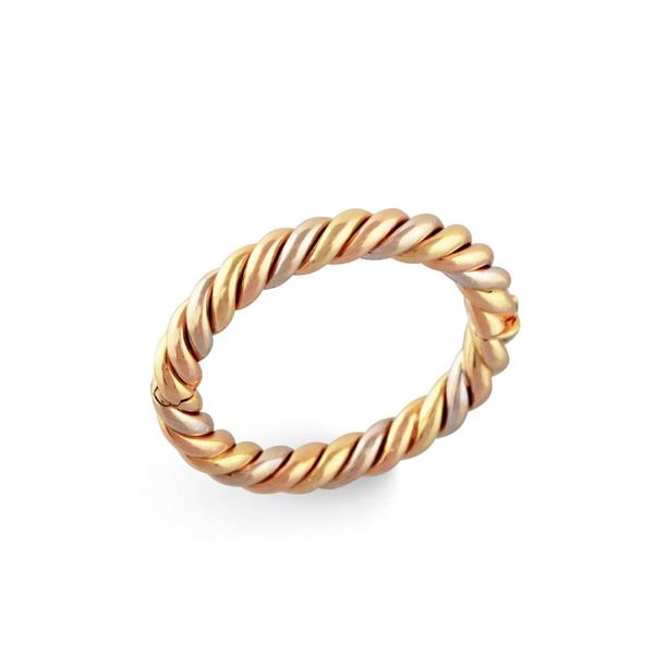 “TORCHON” 18KT GOLD BRACELET