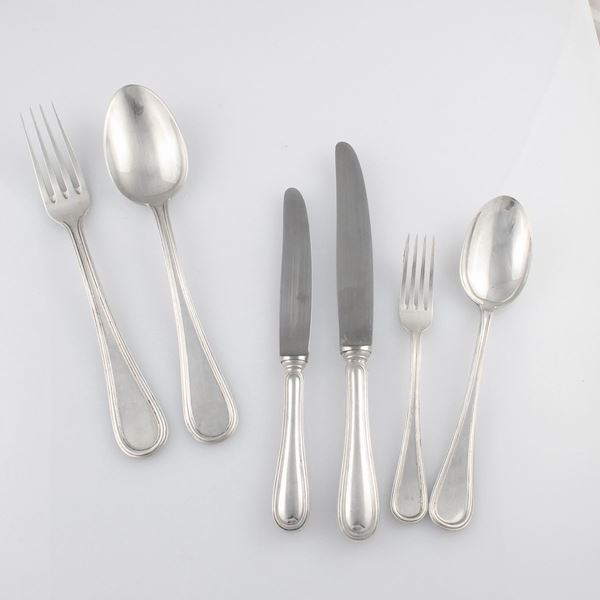 CUTLERY LOT, SILVER 800  - Auction Summer Time - Casa d'Aste International Art Sale