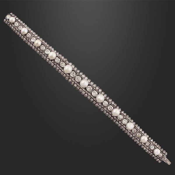 BRACELET, NATURAL PEARLS