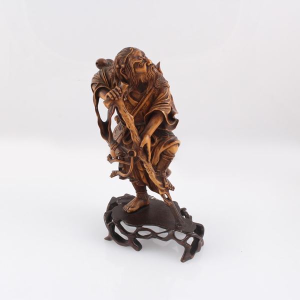 SCULTURA IN LEGNO DI BOSSO