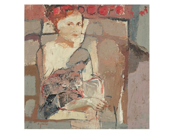 BRUNO FREDDI - Muro interno con figura
