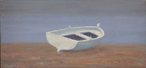 Barca Bianca, 1974  - Asta Arte Moderna, Contemporanea e dipinti del XIX Secolo - Casa d'Aste International Art Sale
