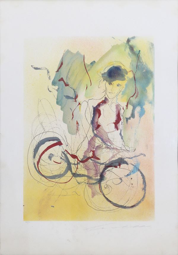 Figura in bicicletta, 1984