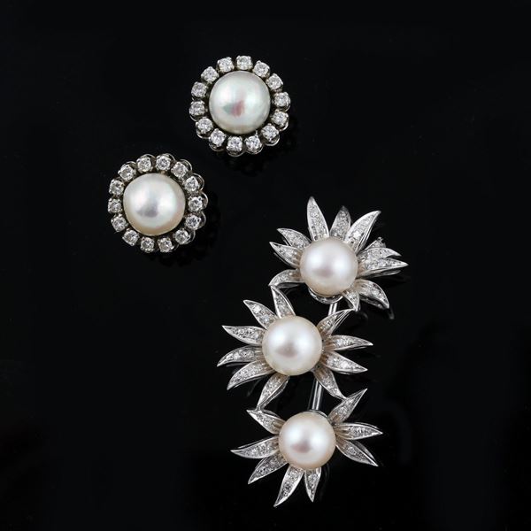 BROOCH AND EARRINGS