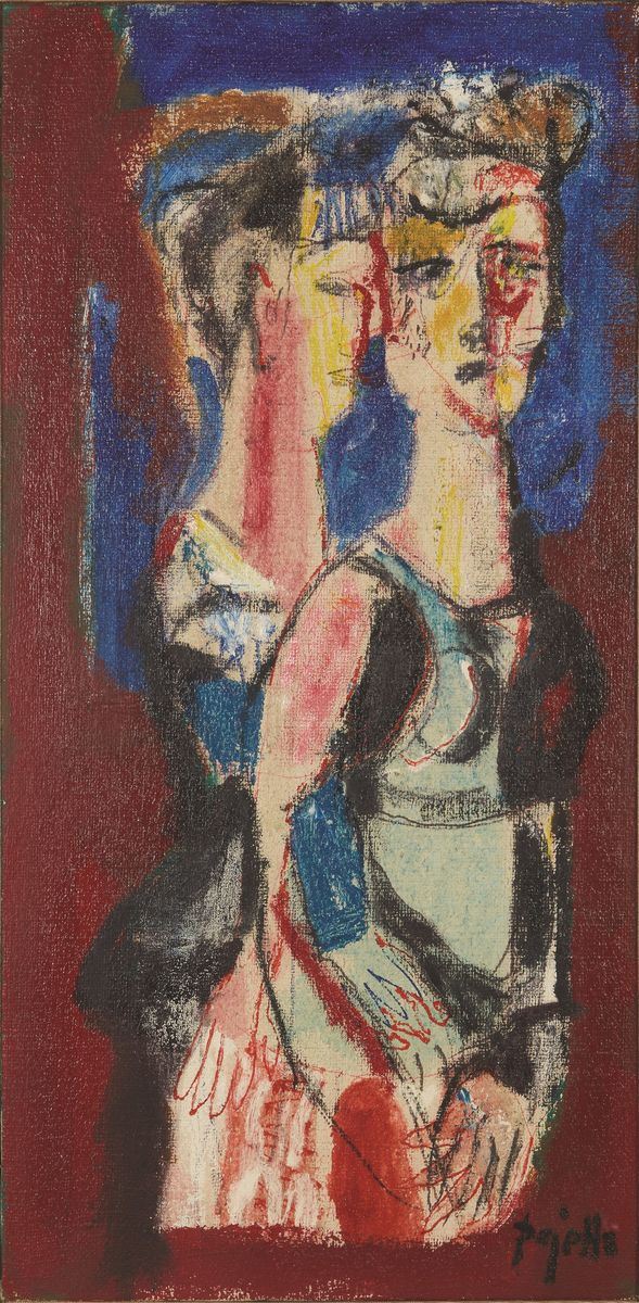 Pajetta Guido : Figure femminili  - Auction MODERN ART, CONTEMPORARY AND 19TH CENTURY PAINTINGS - Casa d'Aste International Art Sale