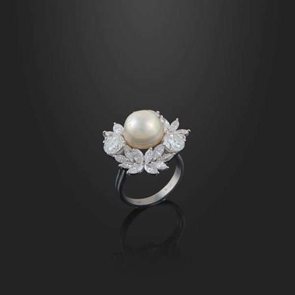 RING, NATURAL PEARL