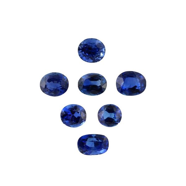 LOT OF SEVEN SAPPHIRES